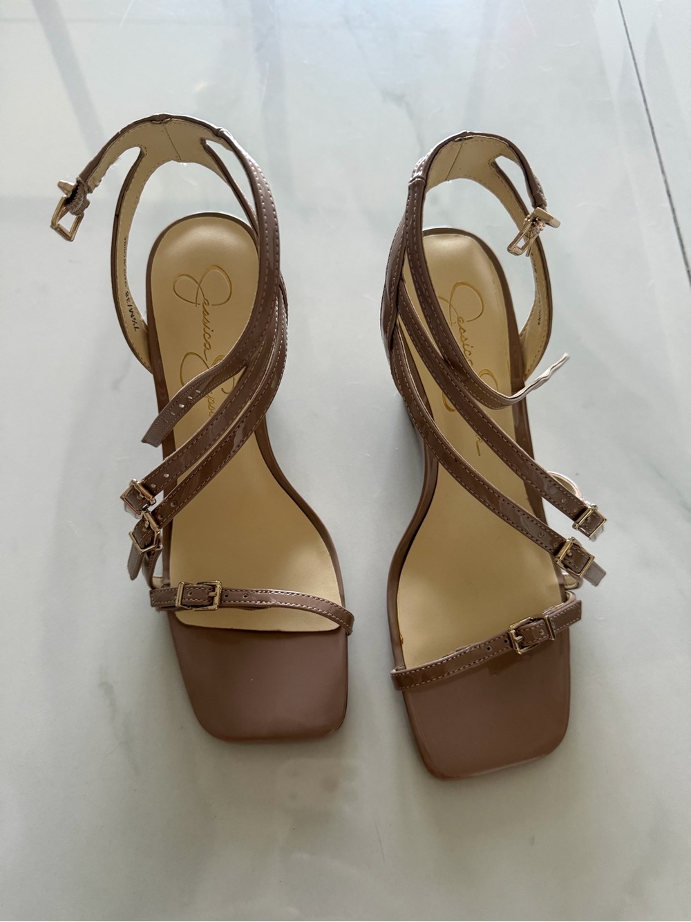 Jessica Simpson Aliara Strappy Square-Toe Sandals